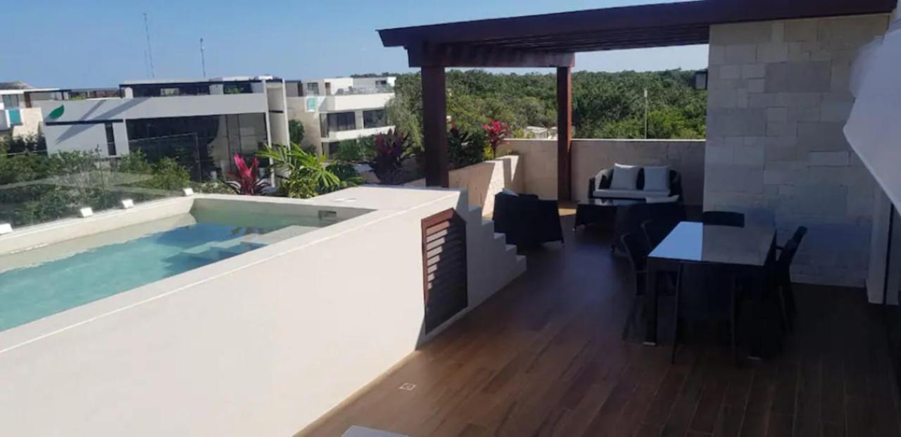 Penthouse Blue Luxury La Veleta Apartment Tulum Exterior foto