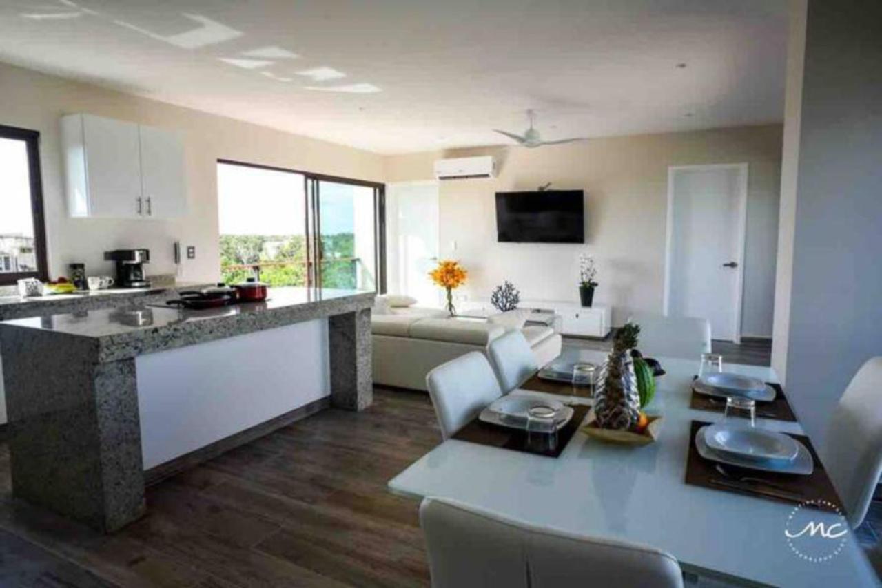 Penthouse Blue Luxury La Veleta Apartment Tulum Exterior foto