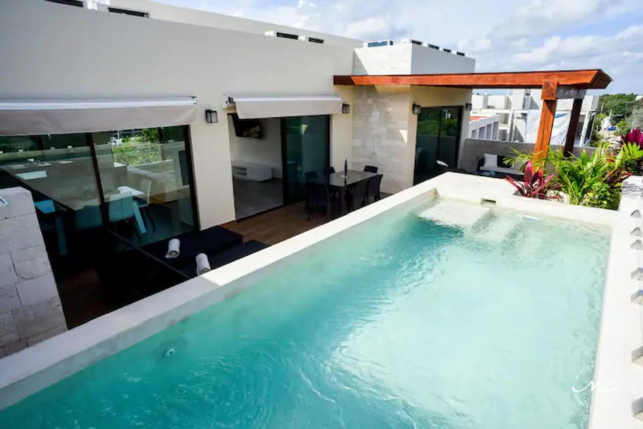 Penthouse Blue Luxury La Veleta Apartment Tulum Exterior foto
