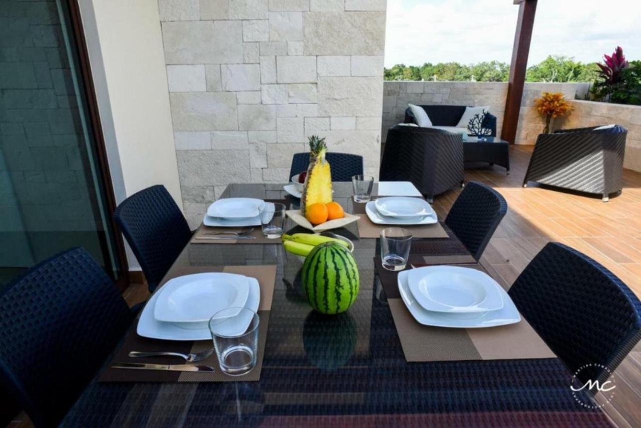 Penthouse Blue Luxury La Veleta Apartment Tulum Exterior foto