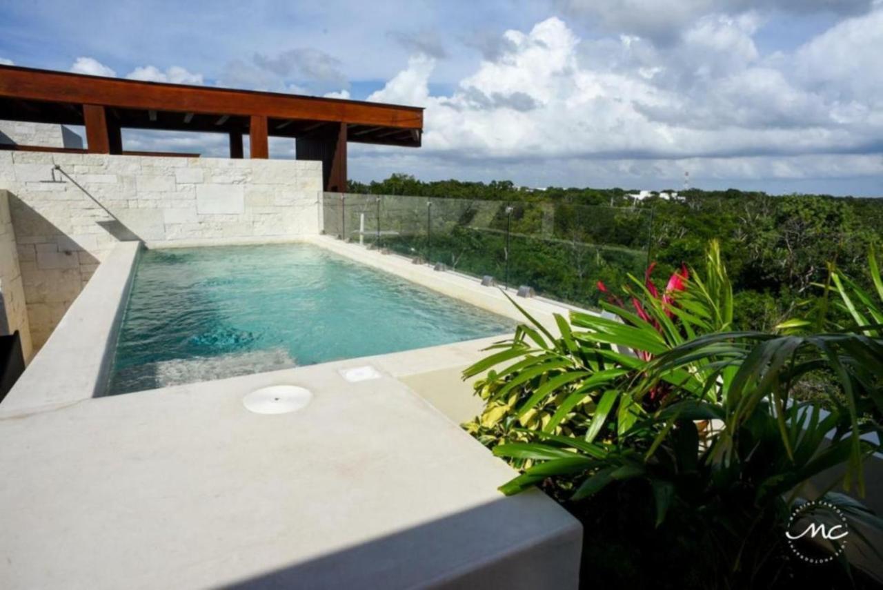 Penthouse Blue Luxury La Veleta Apartment Tulum Exterior foto