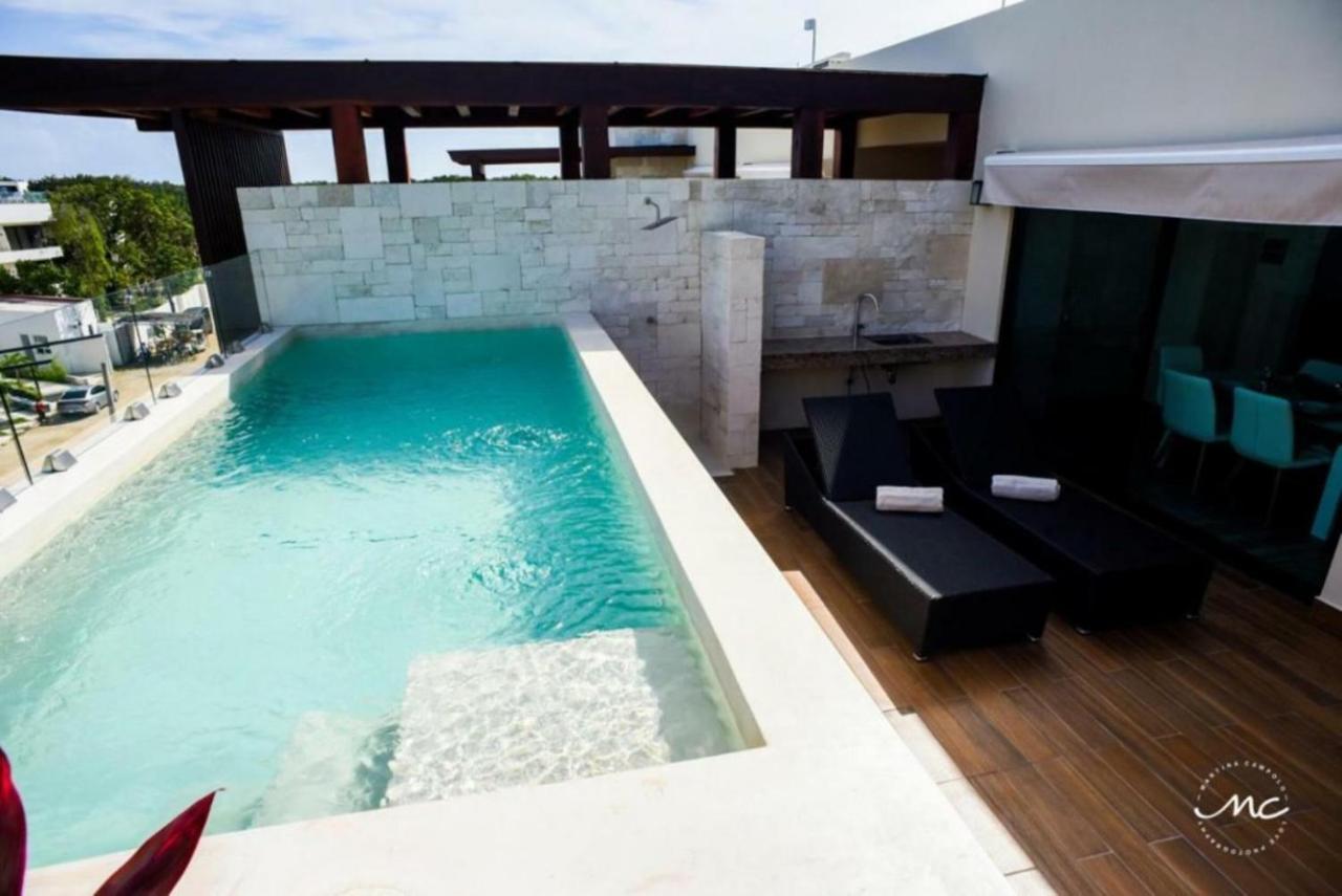 Penthouse Blue Luxury La Veleta Apartment Tulum Exterior foto