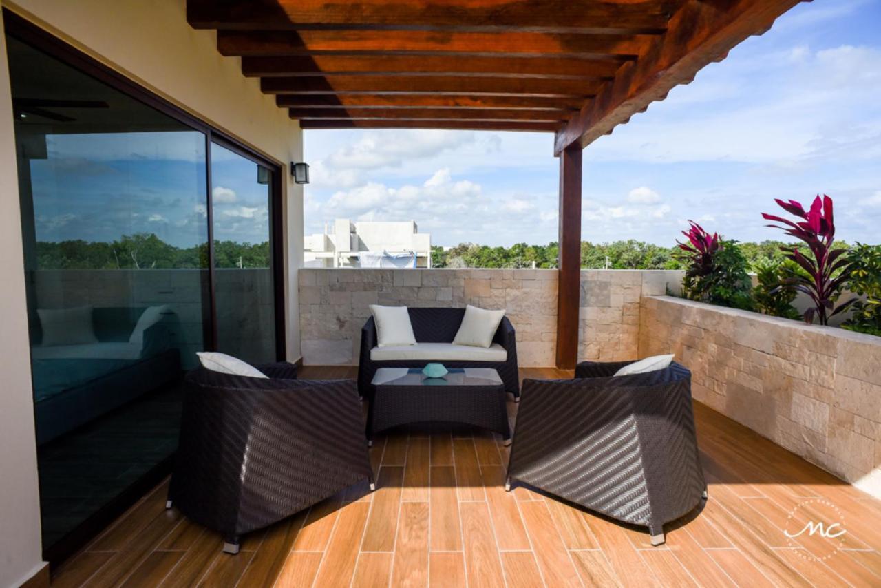Penthouse Blue Luxury La Veleta Apartment Tulum Exterior foto