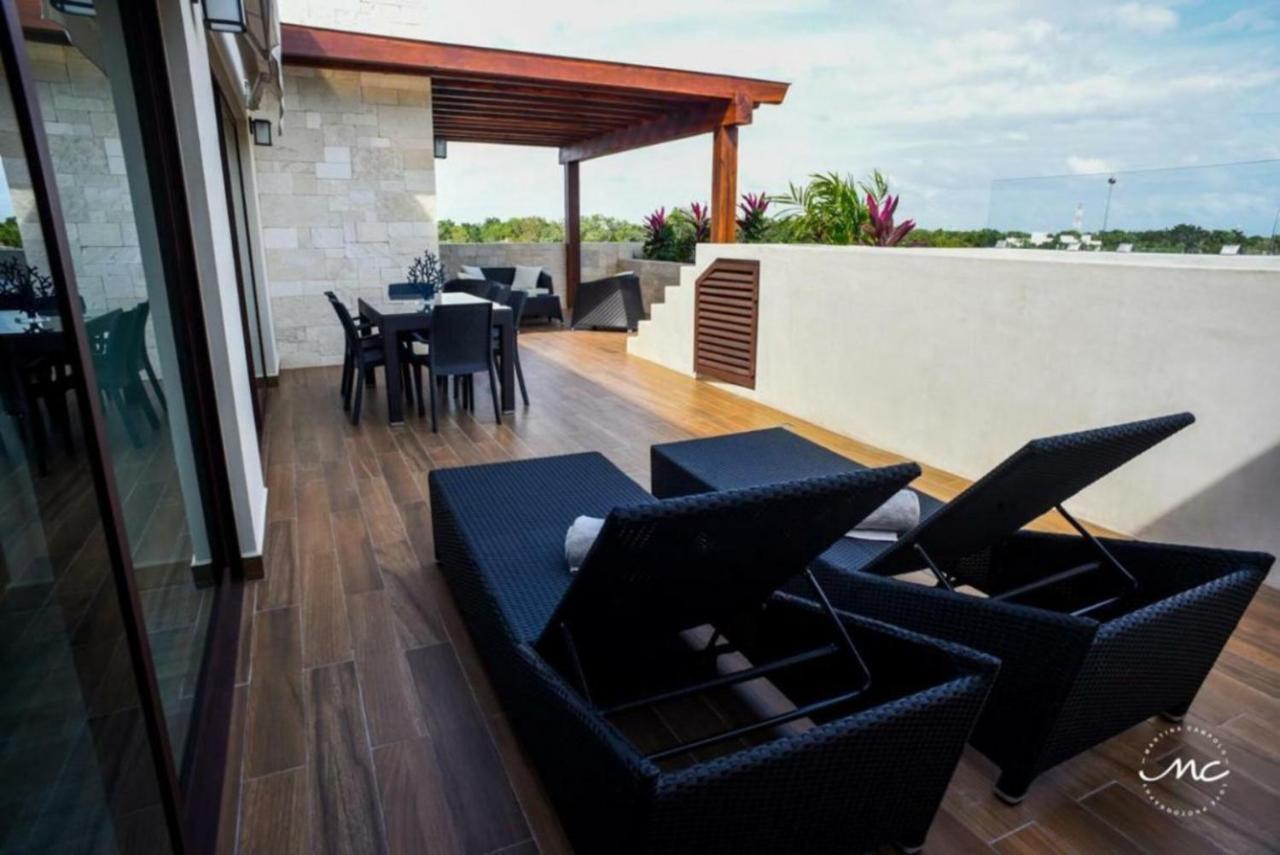 Penthouse Blue Luxury La Veleta Apartment Tulum Exterior foto