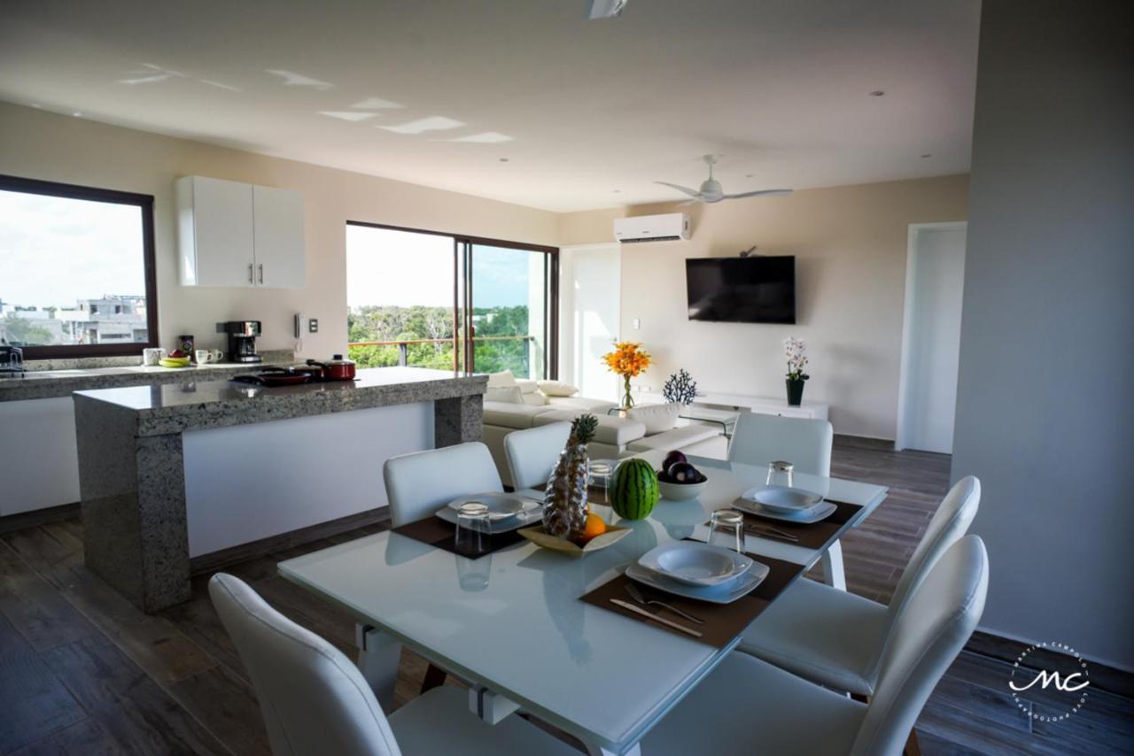 Penthouse Blue Luxury La Veleta Apartment Tulum Exterior foto